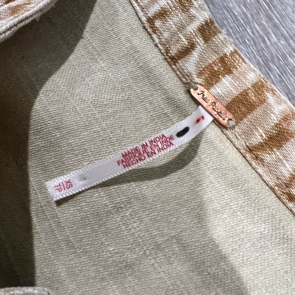 Amazing Free People Road Trip Patched Coveralls XS floral patchwork corduroy - Picture 4 of 6